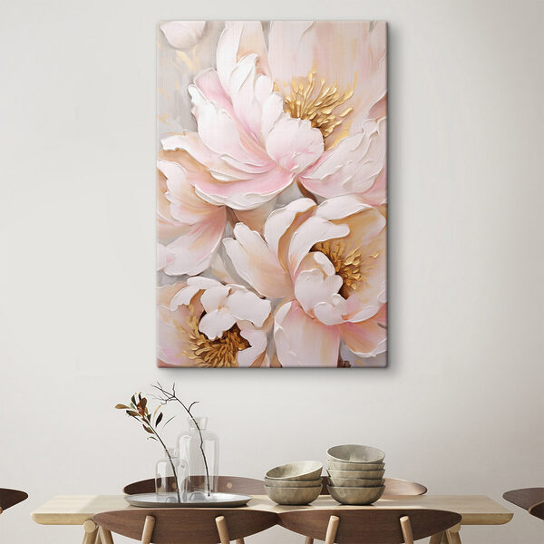 Delicate blooms in soft pastel hues