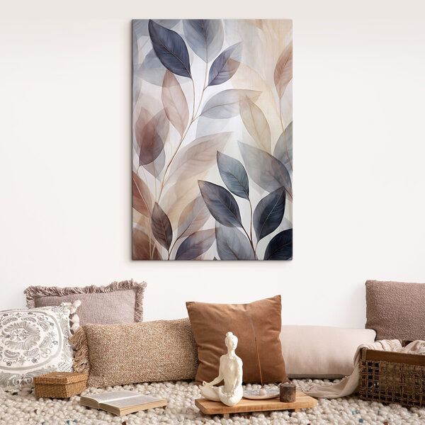 Elegant leaves in soft tones