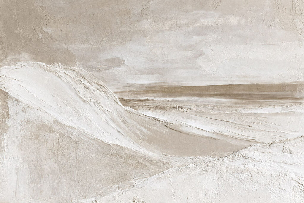 Snow covered hills in a desert