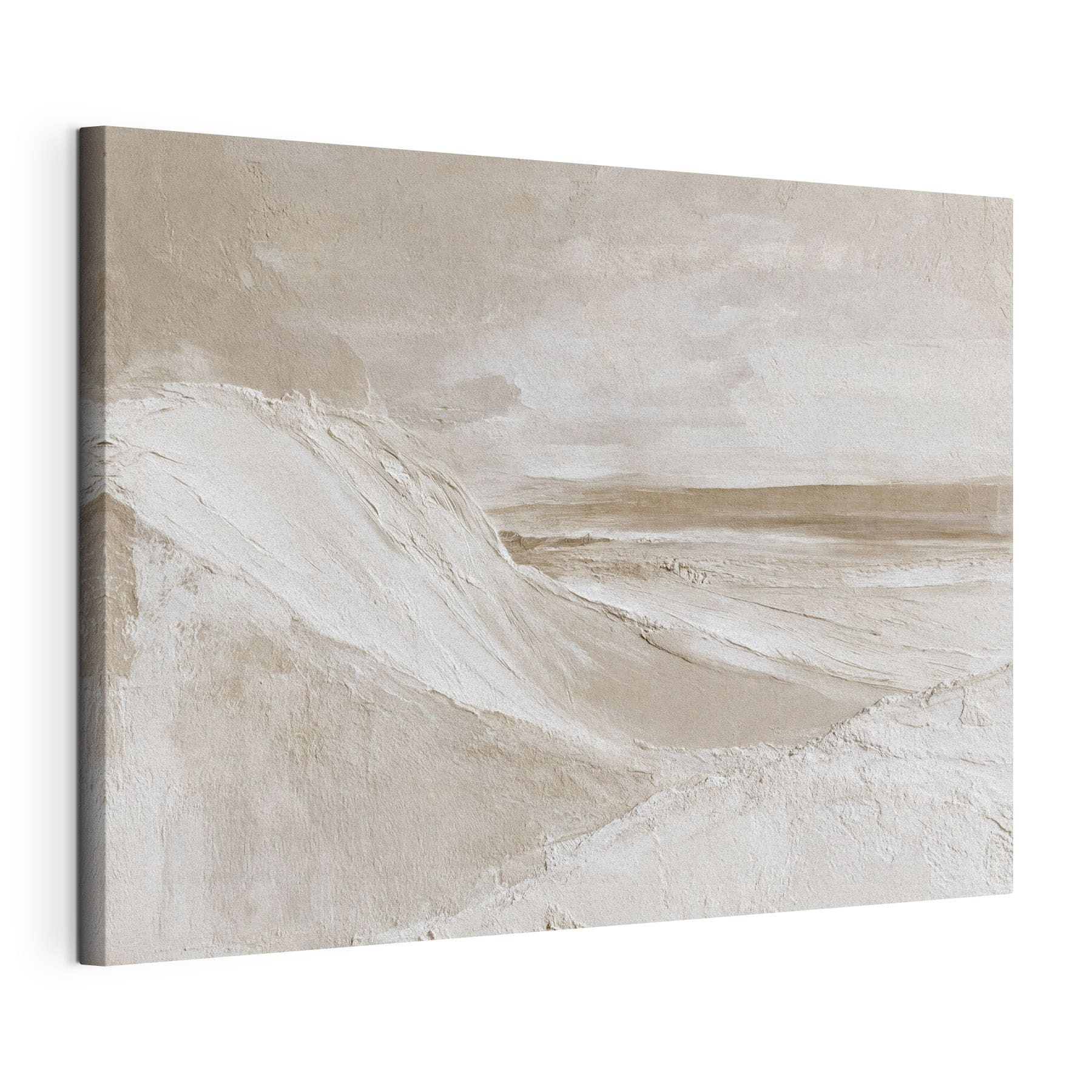 Snow covered hills in a desert