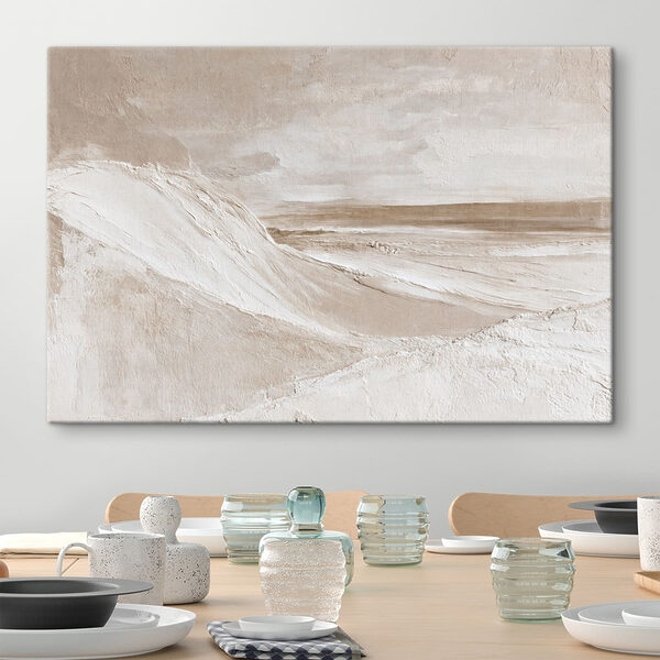 Snow covered hills in a desert