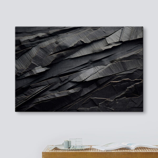 Black surface with cracks