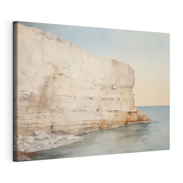 Large rock cliff in the water Large rock cliff in the water