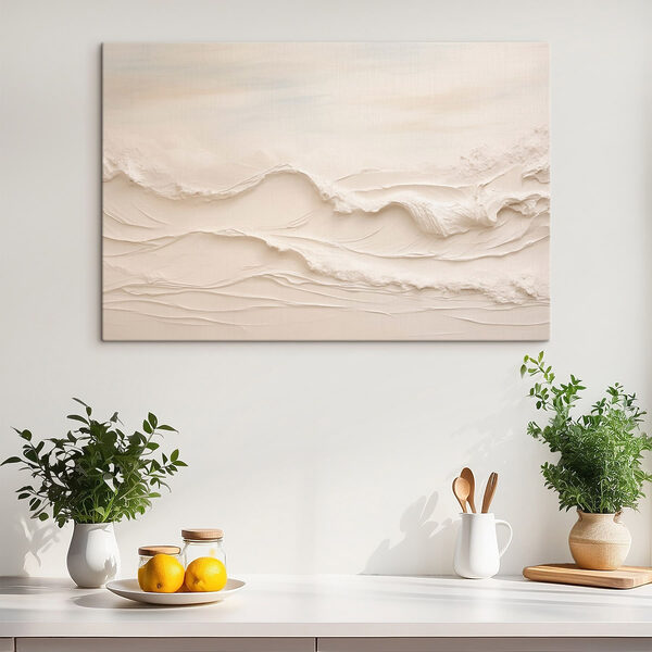 White sand with waves
