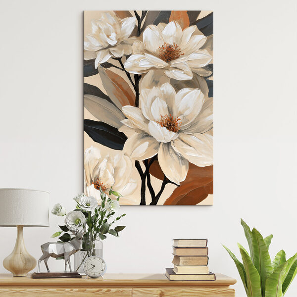 Painting of white flowers