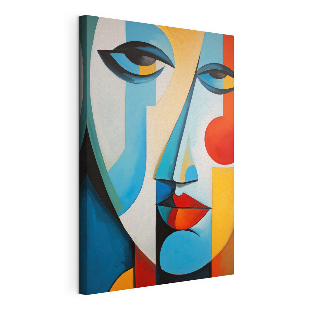 Painting of a woman's face Painting of a woman's face