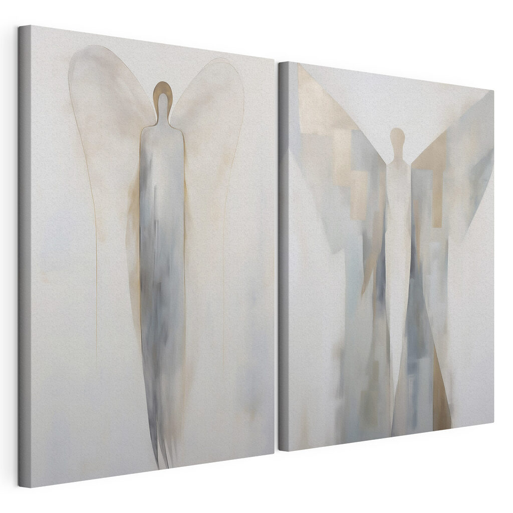 Ethereal figures in muted tones