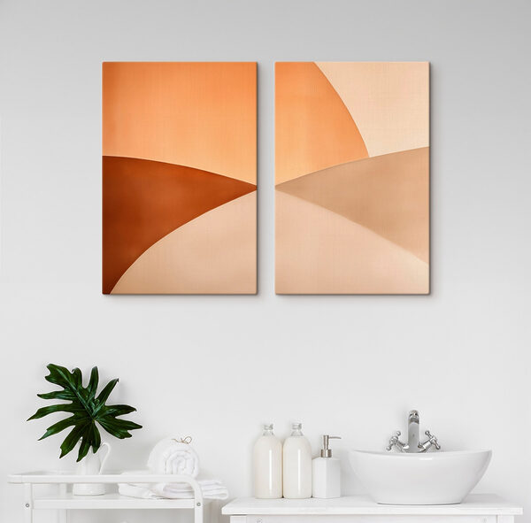 Soft hues in geometric arrangement