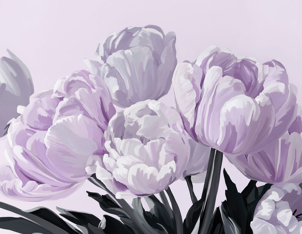 Soft blooms in pastel shades