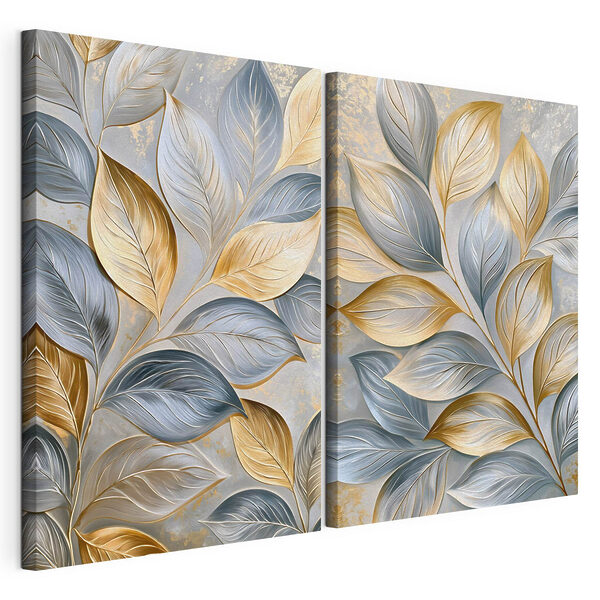 Eleganță inspirată din natură, în nuanțe delicate Tablou modular pe pânză Eleganță inspirată din natură, în nuanțe delicate