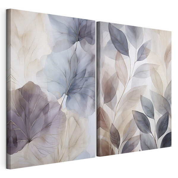 Nuanțe delicate de eleganță florală Tablou modular pe pânză Nuanțe delicate de eleganță florală