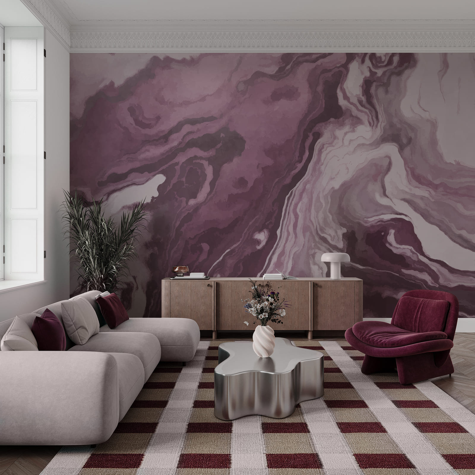 Vârtejuri abstracte în nuanțe delicate