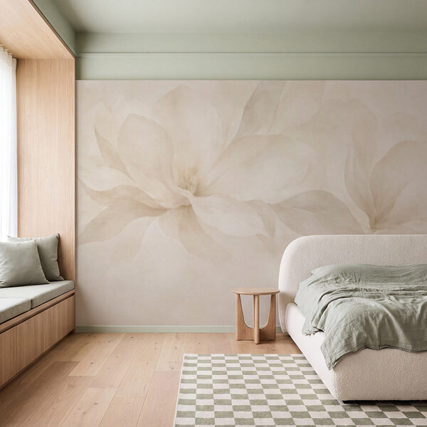 Fototapet Flori delicate, în nuanțe blânde (SKU: t01057)
