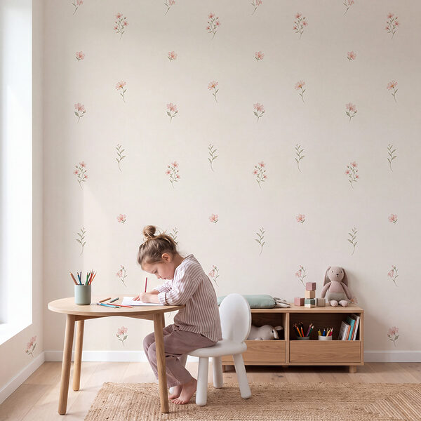 Fototapet Un model floral delicat, potrivit pentru orice spațiu (SKU: t01095) Fototapet Un model floral delicat, potrivit pentru orice spațiu (SKU: t01095)