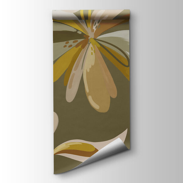 Fototapet Motiv cu flori și frunze (SKU: t01059v1) Fototapet Motiv cu flori și frunze (SKU: t01059v1)