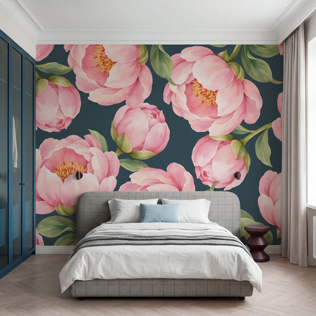 Fototapet Flori frumoase în nuanțe delicate de roz (SKU: t01096v3) Fototapet Flori frumoase în nuanțe delicate de roz (SKU: t01096v3)