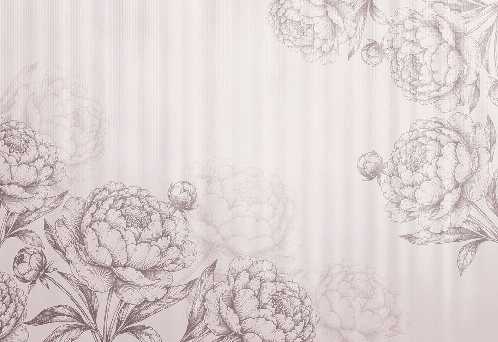 Fototapet Flori delicate în nuanțe delicate (SKU: t01097v2)