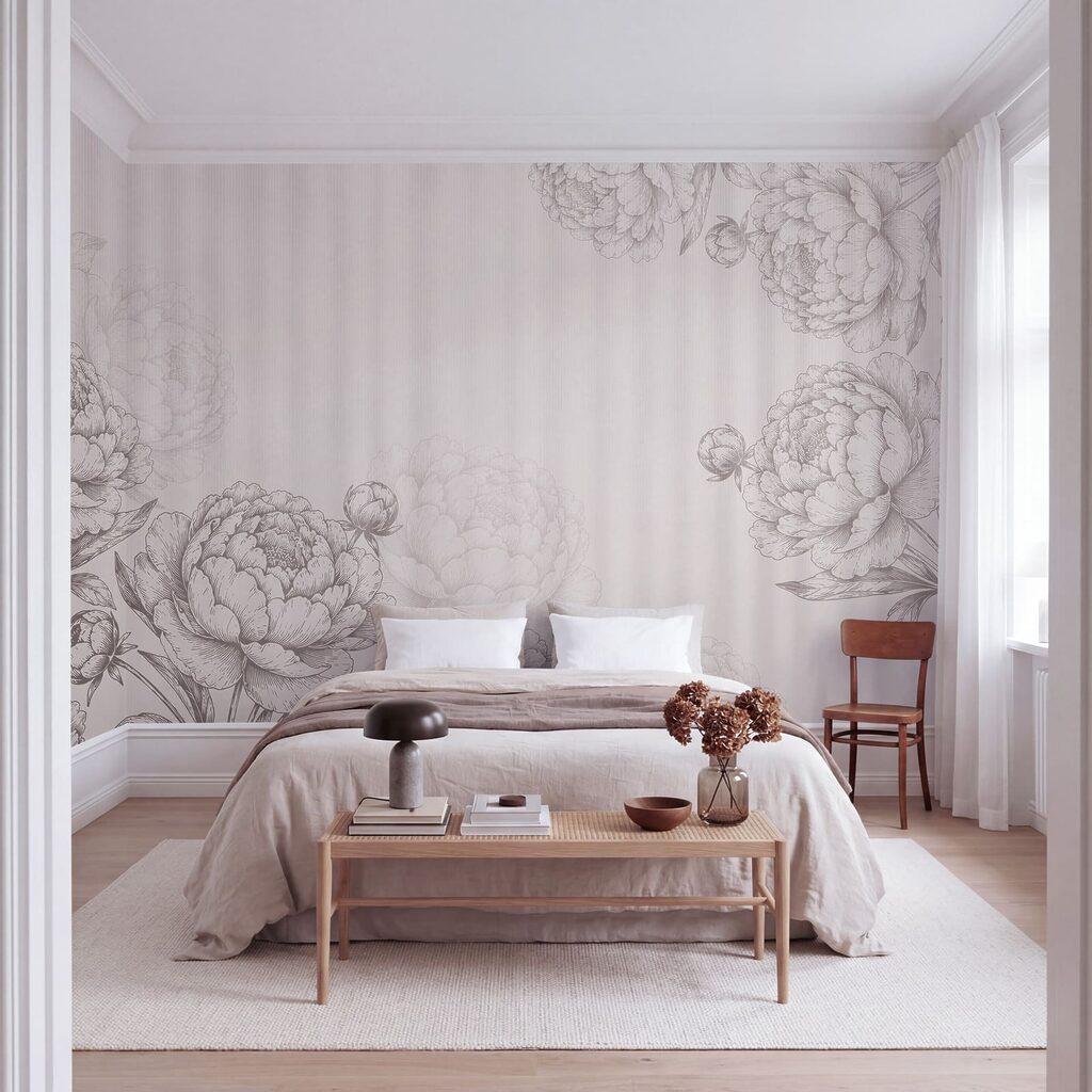 Fototapet Flori delicate în nuanțe delicate (SKU: t01097v2)