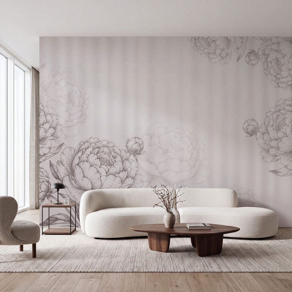 Fototapet Flori delicate în nuanțe delicate (SKU: t01097v2)