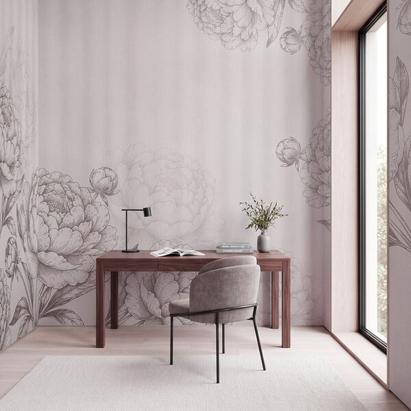 Fototapet Flori delicate în nuanțe delicate (SKU: t01097v2)