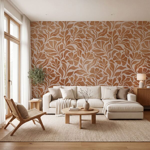 Fototapet Design cu motive florale inspirat din natură (SKU: t01114) Fototapet Design cu motive florale inspirat din natură (SKU: t01114)