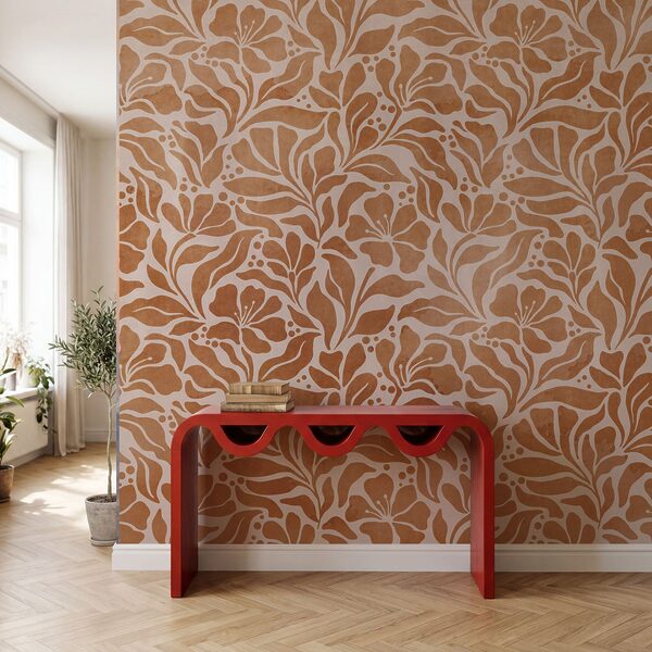 Fototapet Design cu motive florale inspirat din natură (SKU: t01114) Fototapet Design cu motive florale inspirat din natură (SKU: t01114)