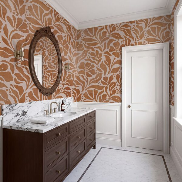 Fototapet Design cu motive florale inspirat din natură (SKU: t01114) Fototapet Design cu motive florale inspirat din natură (SKU: t01114)