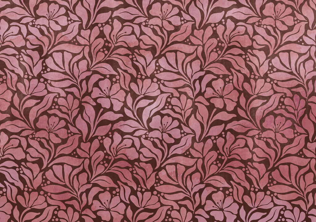 Fototapet Model cu flori roz (SKU: t01114v2)