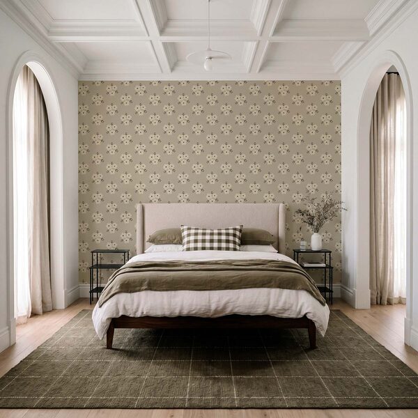 Fototapet Motiv floral pe fond bej (SKU: t01079) Fototapet Motiv floral pe fond bej (SKU: t01079)