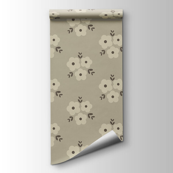 Fototapet Motiv floral pe fond bej (SKU: t01079) Fototapet Motiv floral pe fond bej (SKU: t01079)