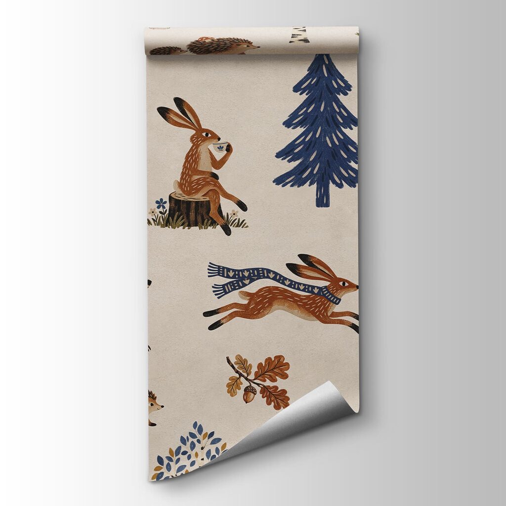 Fototapet Motiv cu animale și copaci (SKU: t01126) Fototapet Motiv cu animale și copaci (SKU: t01126)