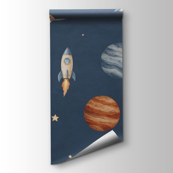 Fototapet O aventură cosmică cu viteză fulgerătoare (SKU: t01128)