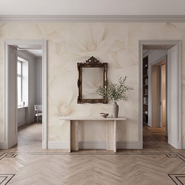 Fototapet Flori delicate în culori pale (SKU: t01129)