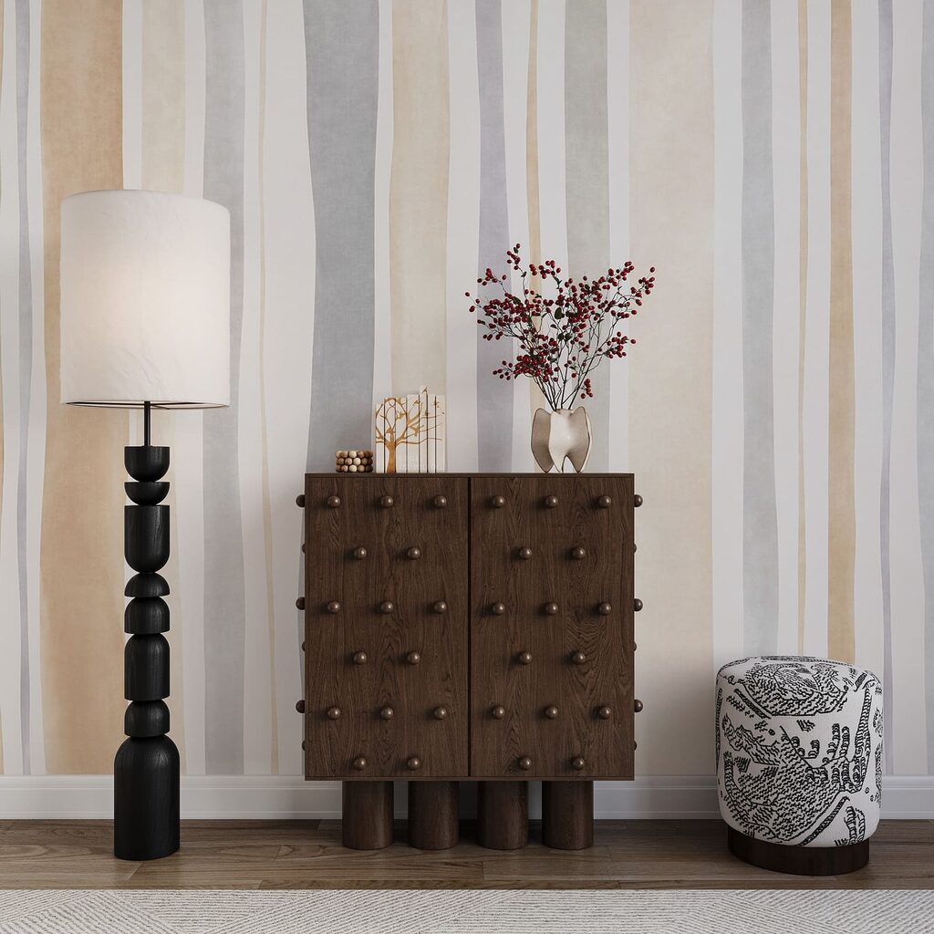 Fototapet Dungi elegante în culori neutre pentru spații moderne (SKU: t01134) Fototapet Dungi elegante în culori neutre pentru spații moderne (SKU: t01134)