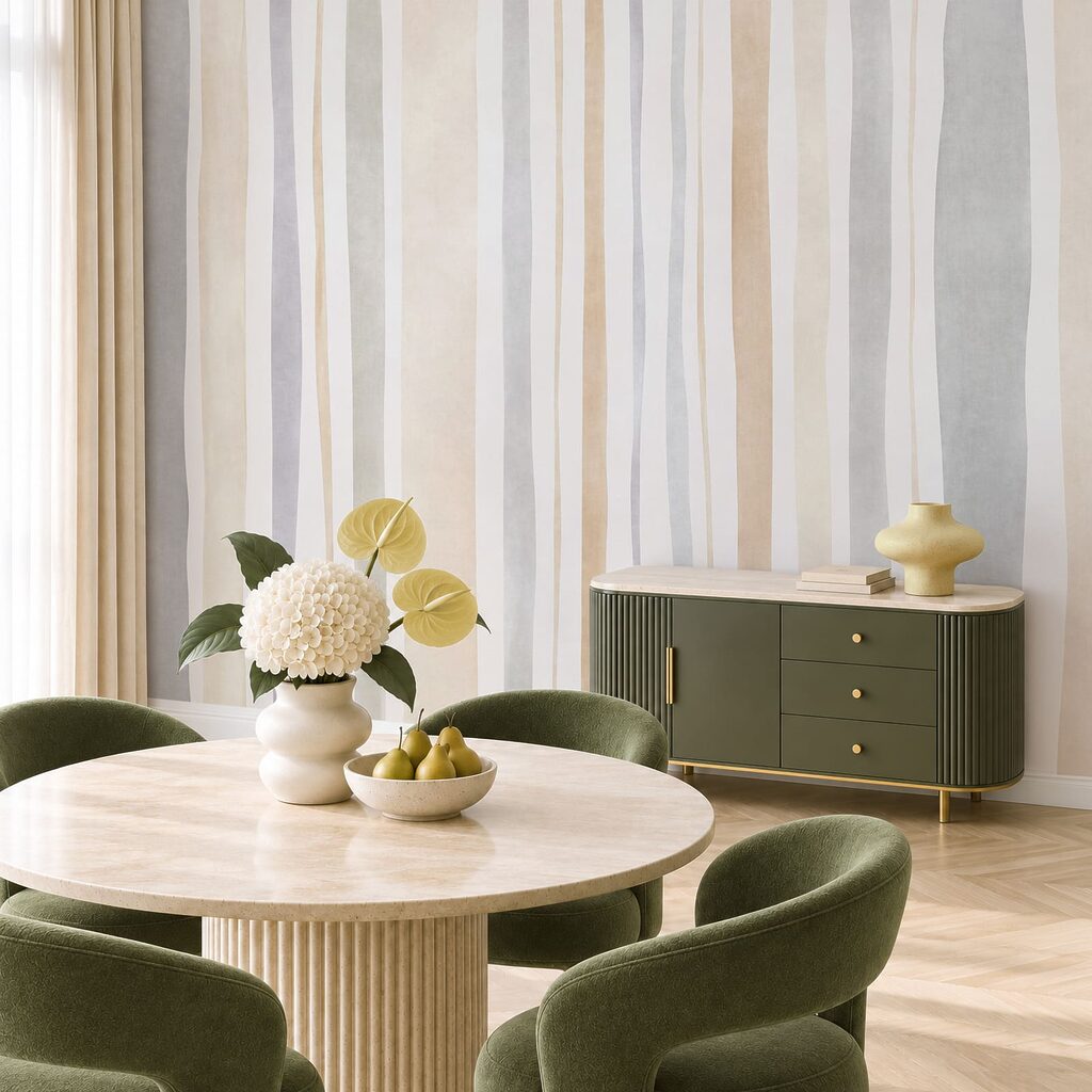 Fototapet Dungi elegante în culori neutre pentru spații moderne (SKU: t01134) Fototapet Dungi elegante în culori neutre pentru spații moderne (SKU: t01134)