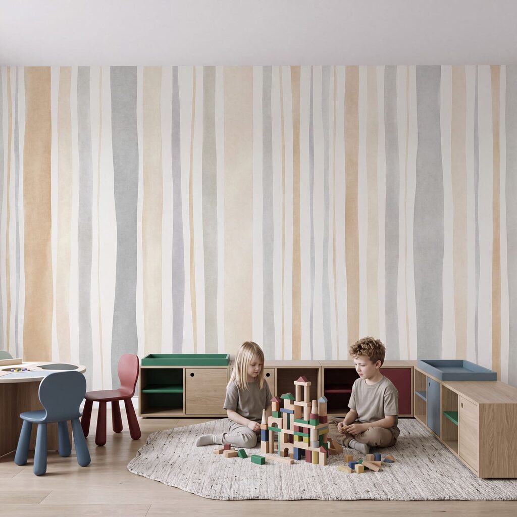 Fototapet Dungi elegante în culori neutre pentru spații moderne (SKU: t01134) Fototapet Dungi elegante în culori neutre pentru spații moderne (SKU: t01134)